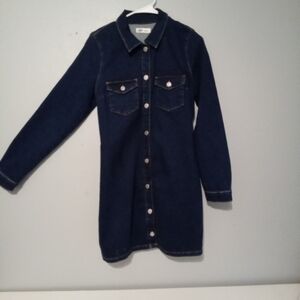 ZARA Dark Blue Denim Dress. Like New.